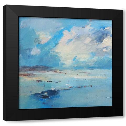 Low Tide Black Modern Wood Framed Art Print with Double Matting by Kinmont, Andrew
