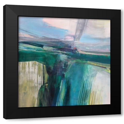 Convergence Black Modern Wood Framed Art Print by Kinmont, Andrew