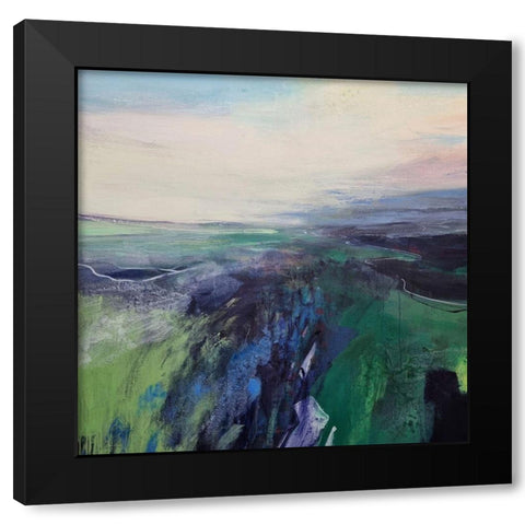 Viridescent Valley No. 1 Black Modern Wood Framed Art Print with Double Matting by Kinmont, Andrew
