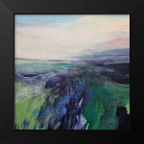 Viridescent Valley No. 1 Black Modern Wood Framed Art Print by Kinmont, Andrew