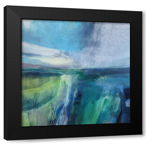 Viridescent Valley No. 2 Black Modern Wood Framed Art Print by Kinmont, Andrew