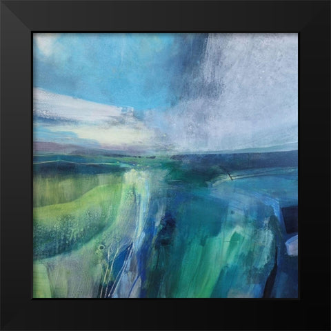 Viridescent Valley No. 2 Black Modern Wood Framed Art Print by Kinmont, Andrew
