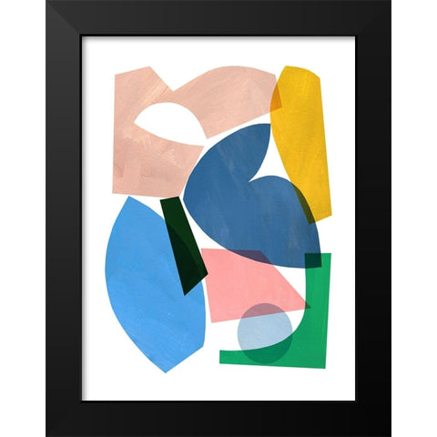 Collage of Color Black Modern Wood Framed Art Print by Kopcik, Emily