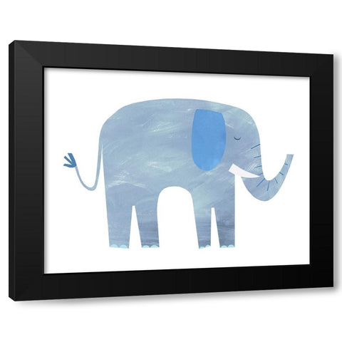Elephant Black Modern Wood Framed Art Print with Double Matting by Kopcik, Emily