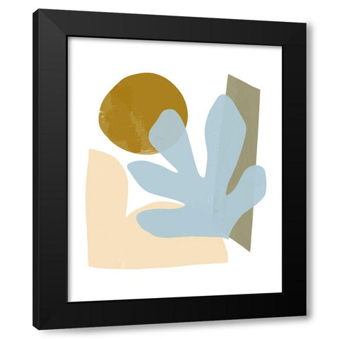 Sky and Sand Black Modern Wood Framed Art Print with Double Matting by Kopcik, Emily