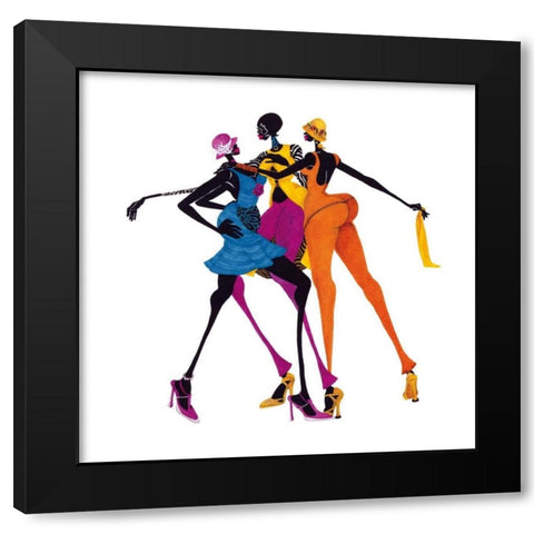 Hips, Hips, Hips Black Modern Wood Framed Art Print with Double Matting by Kelly, Shan