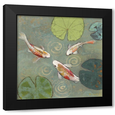 Floating Motion I Black Modern Wood Framed Art Print by Koury, Aleah