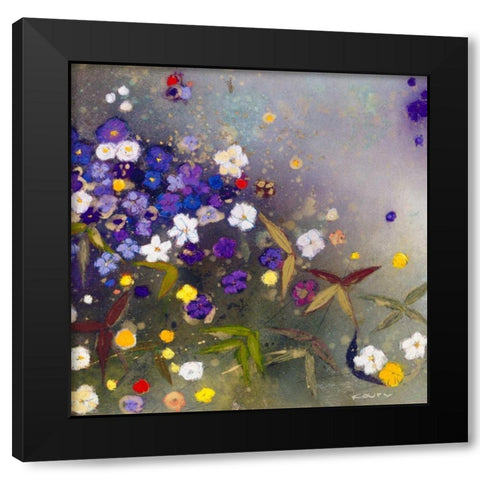 Gardens in the Mist IX Black Modern Wood Framed Art Print with Double Matting by Koury, Aleah