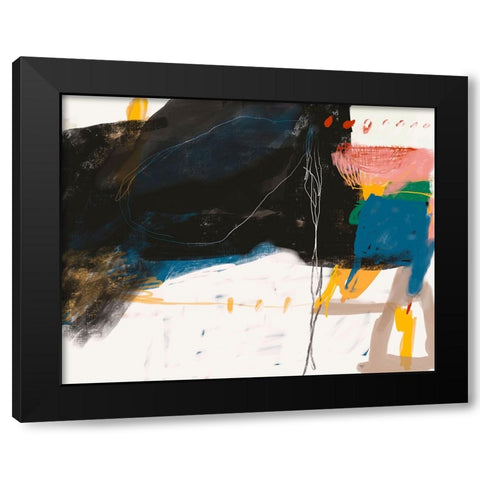 When Answers Donâ€™t Come Black Modern Wood Framed Art Print with Double Matting by Lauzon, Danielle