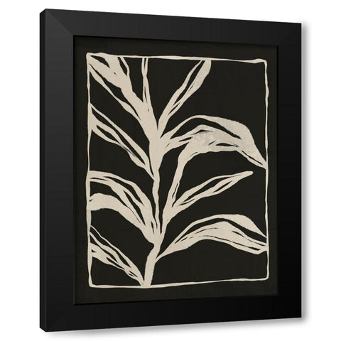 Garden Black Modern Wood Framed Art Print by LivinLi