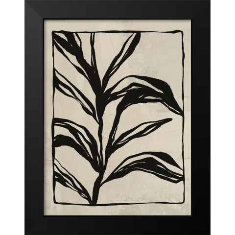 Garden 2 Black Modern Wood Framed Art Print by LivinLi