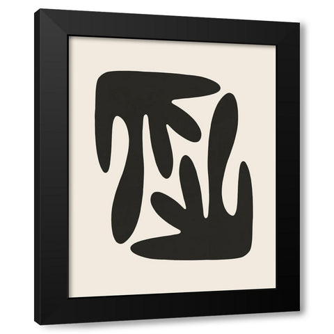 Mirror Black Modern Wood Framed Art Print with Double Matting by LivinLi