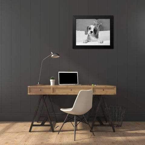 Lulu Black Modern Wood Framed Art Print by Levin, Kim