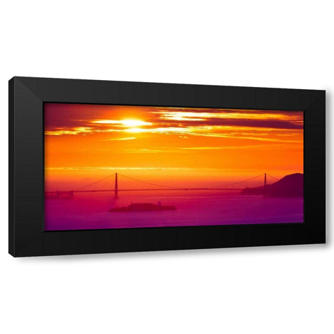 The Sun Gate Black Modern Wood Framed Art Print by Linhares, Greg