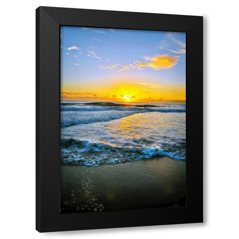 Twin Waters Down Black Modern Wood Framed Art Print with Double Matting by Louise, Tracie