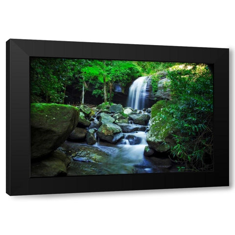 Hows The Serenity Black Modern Wood Framed Art Print by Louise, Tracie