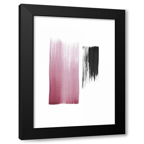 Black and Blush Black Modern Wood Framed Art Print by Lehnhardt, Iris
