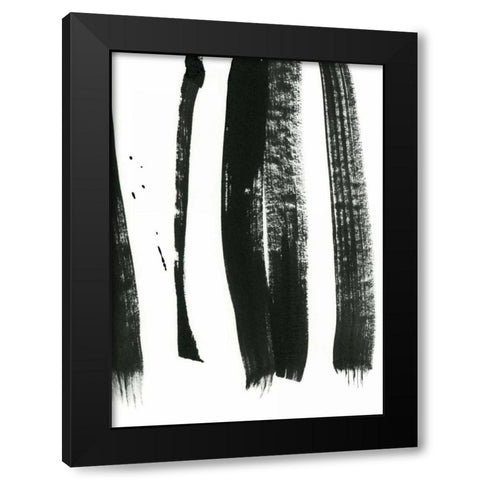 Black on White 3 Black Modern Wood Framed Art Print with Double Matting by Lehnhardt, Iris