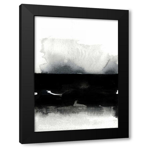 BW 01 Black Modern Wood Framed Art Print by Lehnhardt, Iris