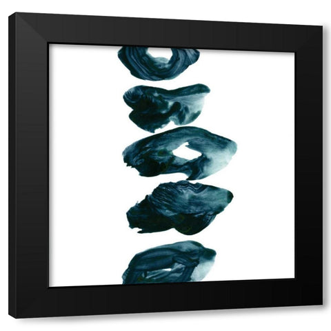 Irregular 2 Black Modern Wood Framed Art Print by Lehnhardt, Iris