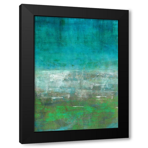 Green Oasis Black Modern Wood Framed Art Print by Lehnhardt, Iris