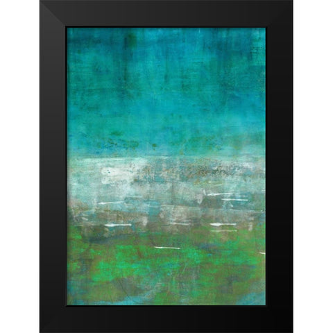 Green Oasis Black Modern Wood Framed Art Print by Lehnhardt, Iris