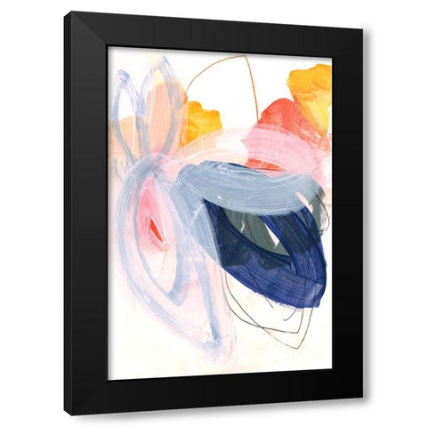 Abstract Painting XVII Black Modern Wood Framed Art Print by Lehnhardt, Iris