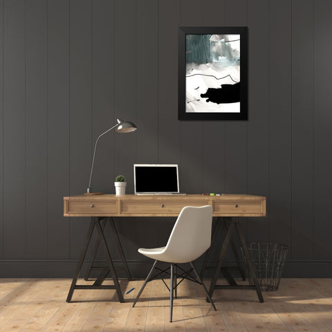 BS 4 Black Modern Wood Framed Art Print by Lehnhardt, Iris