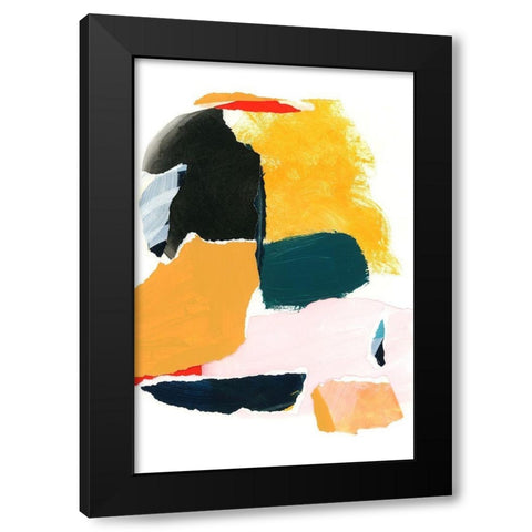 Collage Studies 18-02 Black Modern Wood Framed Art Print by Lehnhardt, Iris