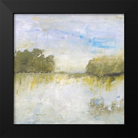 The Fields I Call Home Black Modern Wood Framed Art Print by Lisa Mann Fine Art