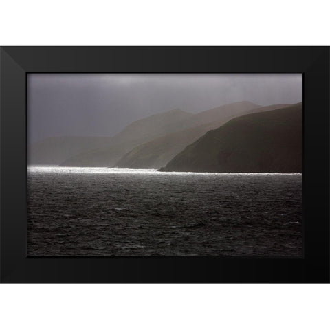 Blasket Islands Black Modern Wood Framed Art Print by Leprince, Vincent