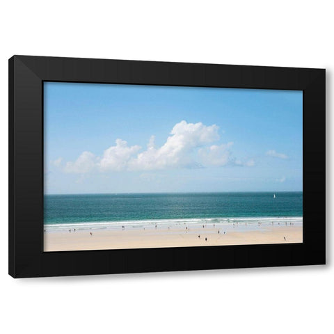 Le-Couquet Black Modern Wood Framed Art Print with Double Matting by Leprince, Vincent