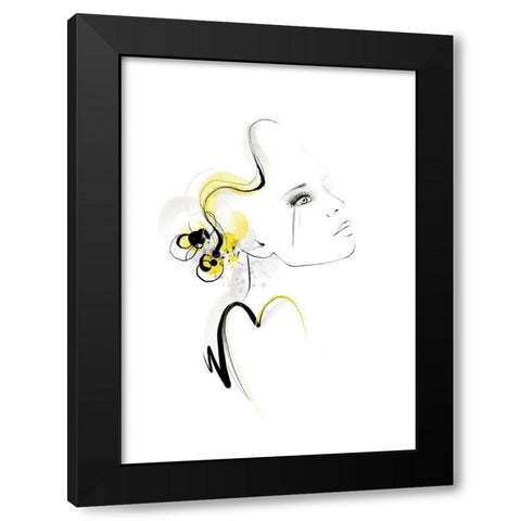 What If Black Modern Wood Framed Art Print with Double Matting by Larsdotter, Lotta