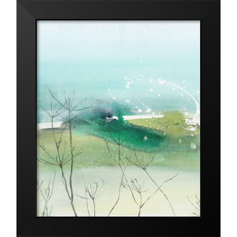 See Through Black Modern Wood Framed Art Print by Leaver, Tara