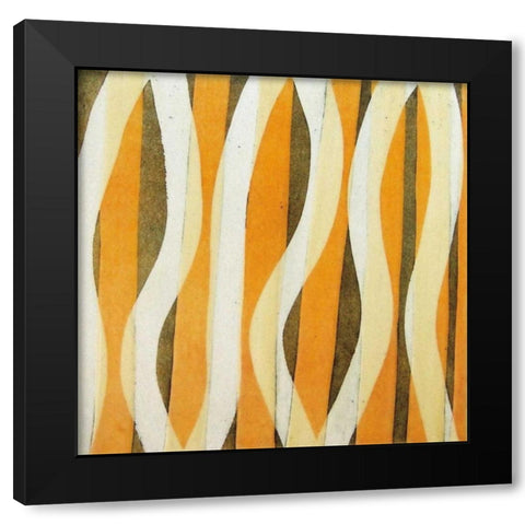 Carousing Open I Black Modern Wood Framed Art Print with Double Matting by Miller, Allison G
