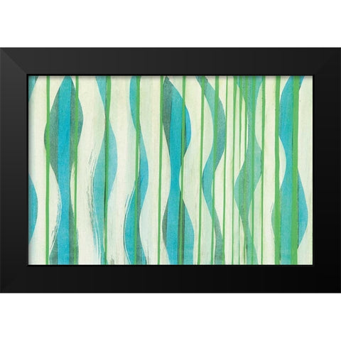 Carousing with Lines I Black Modern Wood Framed Art Print by Miller, Allison G