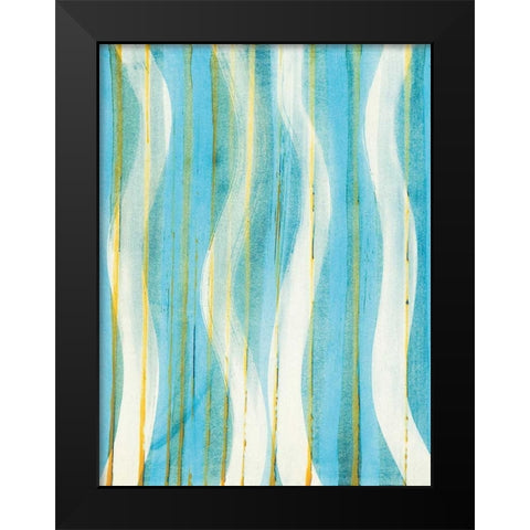 Carousing with Lines II Black Modern Wood Framed Art Print by Miller, Allison G