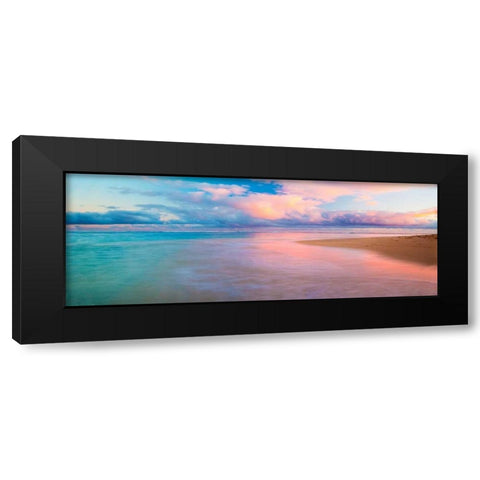 Haena Beach Black Modern Wood Framed Art Print by Murray, Jeffrey