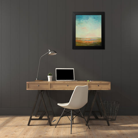 A Bit of Orange Black Modern Wood Framed Art Print by McCarthy, William