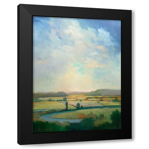 First Turn Black Modern Wood Framed Art Print with Double Matting by McCarthy, William
