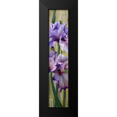 Iris I Black Modern Wood Framed Art Print by McLaughlin, Jan