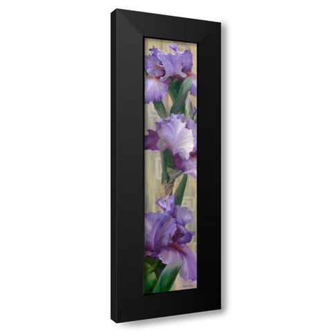 Iris II Black Modern Wood Framed Art Print by McLaughlin, Jan