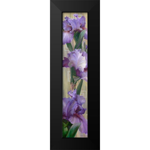 Iris II Black Modern Wood Framed Art Print by McLaughlin, Jan