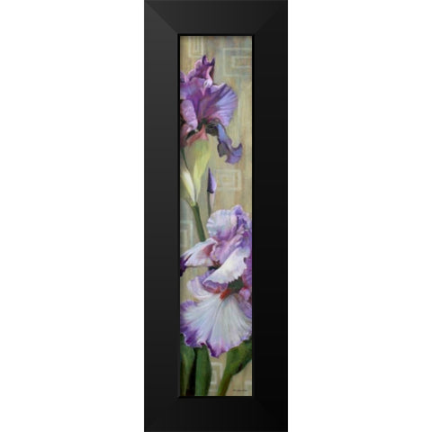 Iris III Black Modern Wood Framed Art Print by McLaughlin, Jan