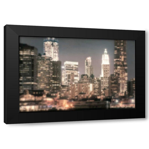 In a New York Minute Black Modern Wood Framed Art Print with Double Matting by Mikaels, Natalie