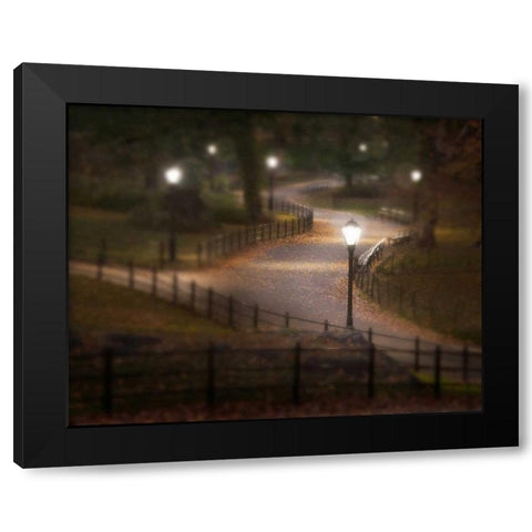 Twilight Stroll Black Modern Wood Framed Art Print by Mikaels, Natalie
