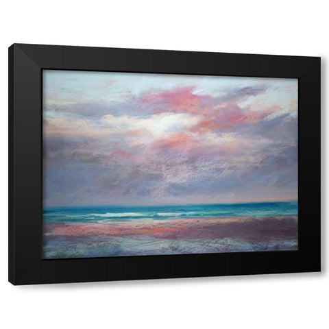 Back to the Beach Black Modern Wood Framed Art Print with Double Matting by Margulis, Karen