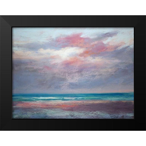 Back to the Beach Black Modern Wood Framed Art Print by Margulis, Karen
