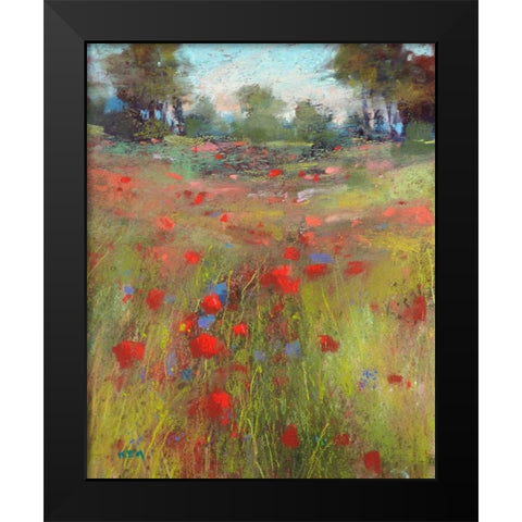 Big Meadow Black Modern Wood Framed Art Print by Margulis, Karen