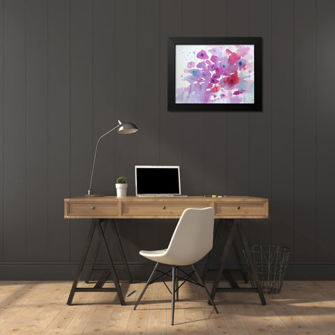 Roadside Meadow Black Modern Wood Framed Art Print by Margulis, Karen